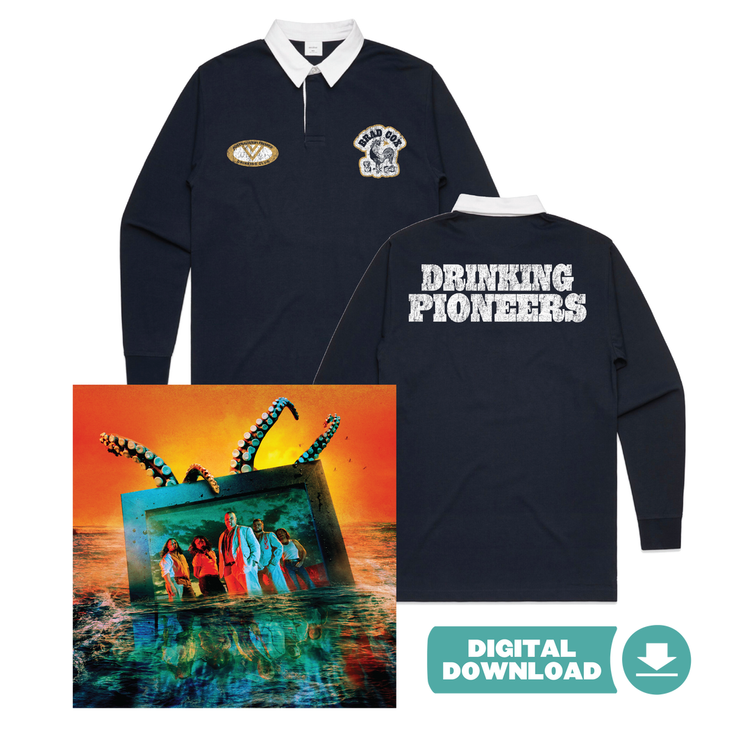 Endemic Intelligence In Multiple Dimensions DIGITAL DOWNLOAD + Drinking Pioneers Rugby Jersey