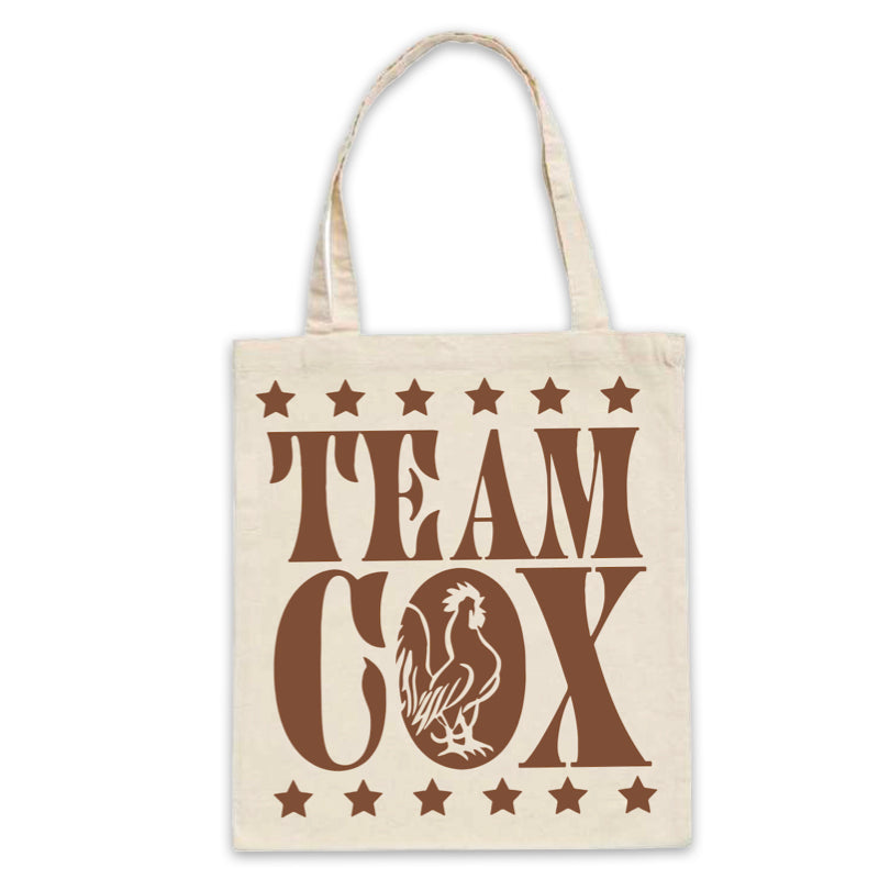 Team Cox Tote Bag