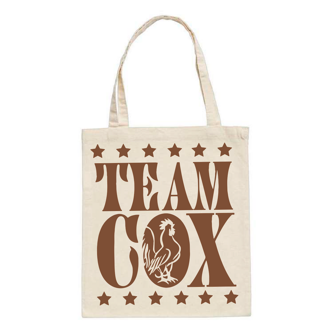 Team Cox Tote Bag